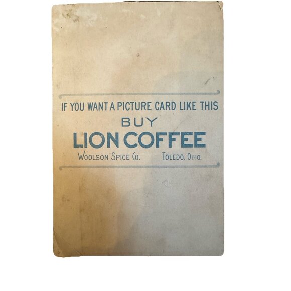1880s Toledo Ohio Lion Coffee Woolson Spice Midsummer Greetings Trade Card - Picture 10 of 10